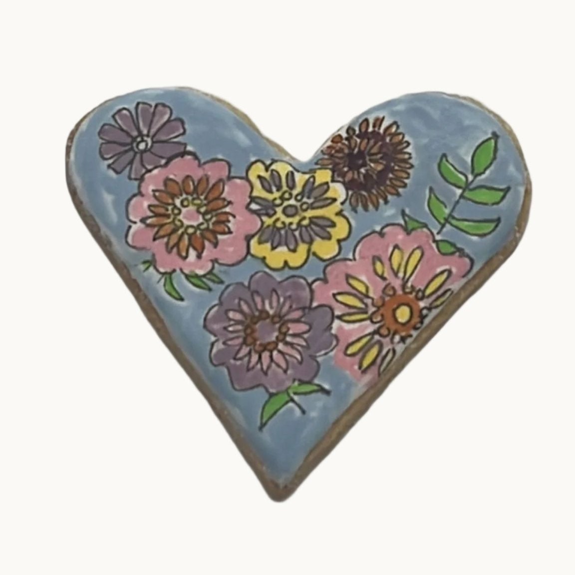 Heart with flowers